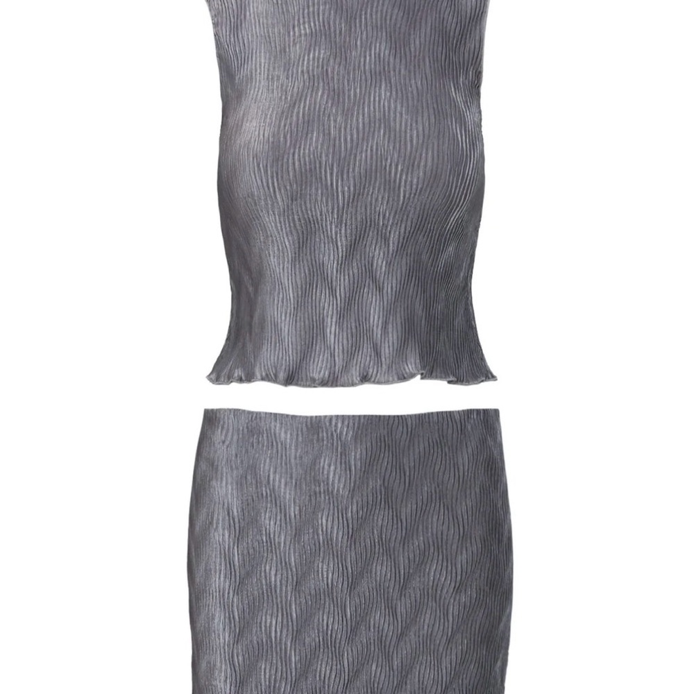 Princess Polly Gray Textured Set